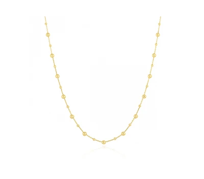 The Lovery Gold Bead Station Chain Necklace