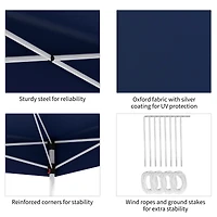 13' Pop-Up Canopy Tent with Carry Bag