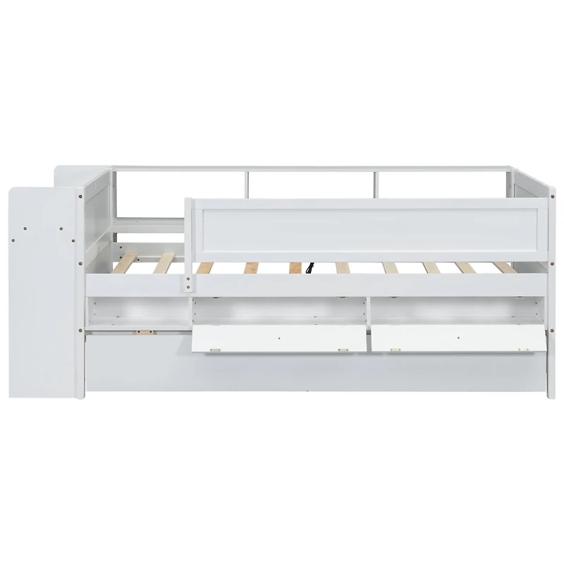Streamdale Multi-Functional Twin Daybed with Storage and Extras, Gray