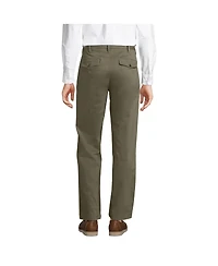 Lands' End Men's Knockabout Comfort Waist Relaxed Fit Pleated Front Chino Pant