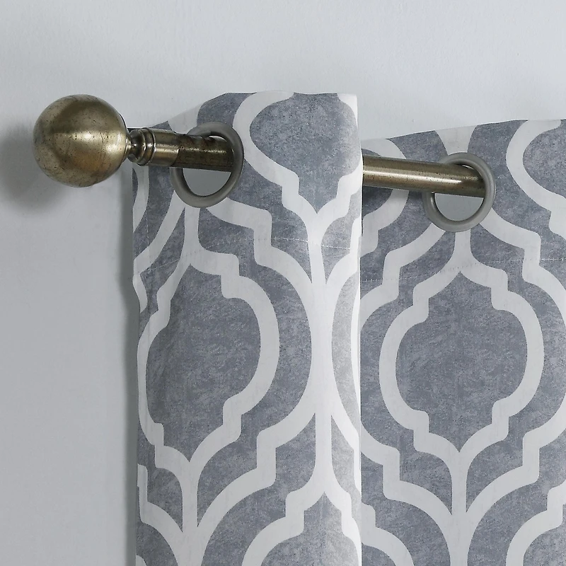 Eldon Trellis Print Blackout Grommet Curtain Panel