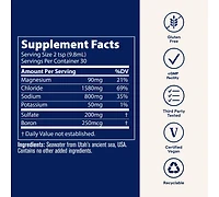 Trace Minerals Utah Sea Minerals - Liquid Nutritional Supplement with Sea Minerals - Energy Supplement with Ionic Trace Minerals, Magnesium & More