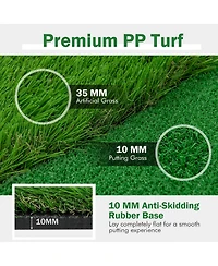 Golf Putting Green with Realistic Artificial Grass Turf