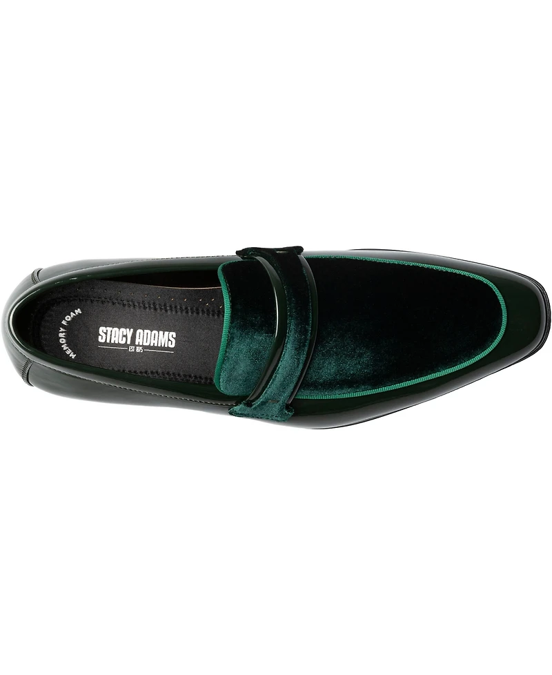 Stacy Adams Men's Spratley Moc Toe Saddle Slip On Loafer