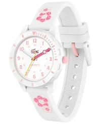 Lacoste Kids Mini Tennis White Silicone Strap Watch 34.5mm