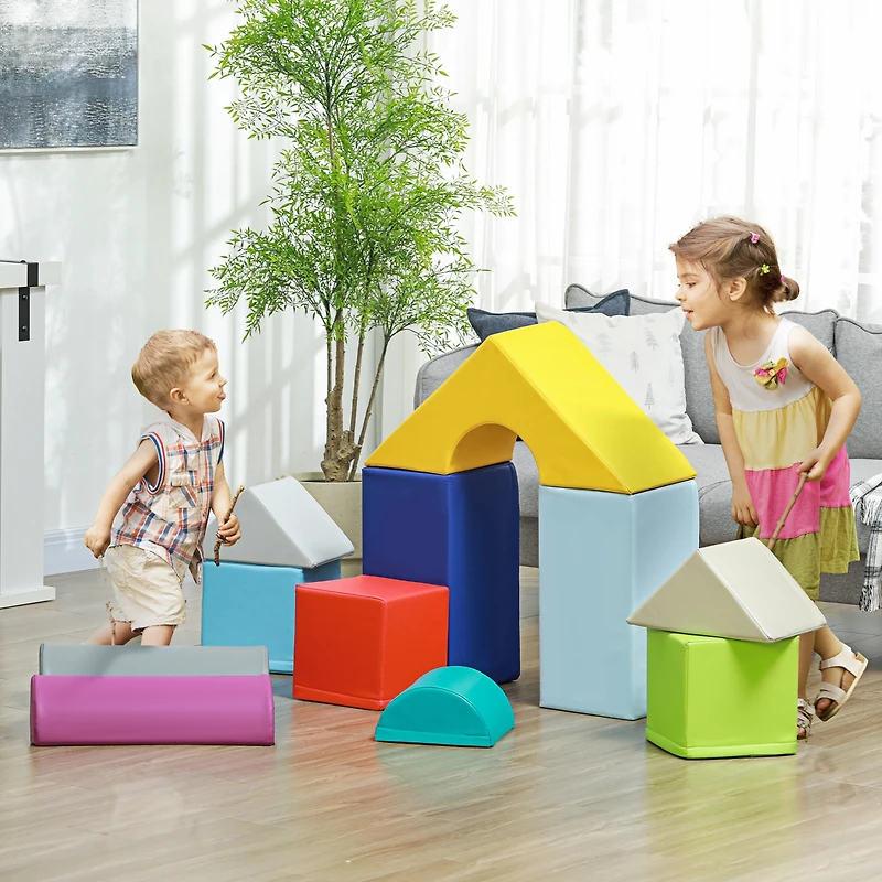 Soozier 11-Piece Kids Crawl and Climb Activity Play Set, Multicolo