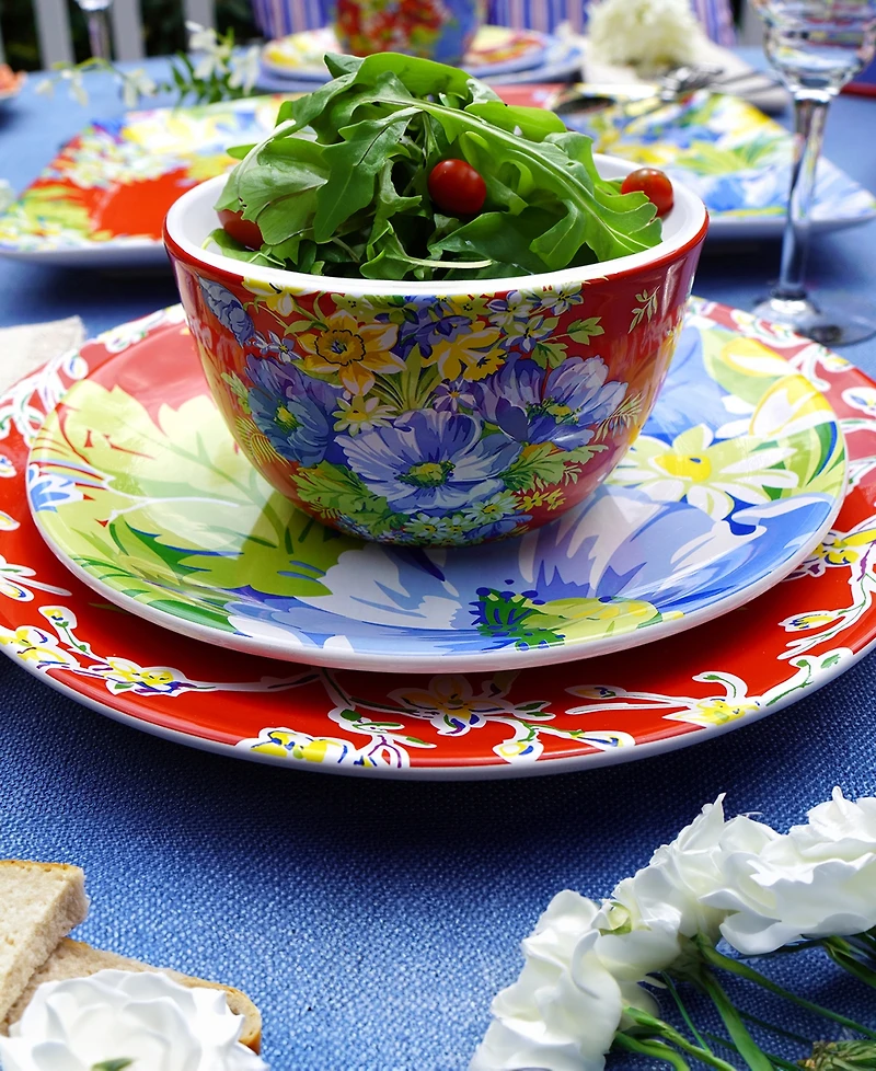Certified International Blossom Set of 4 Salad Plates