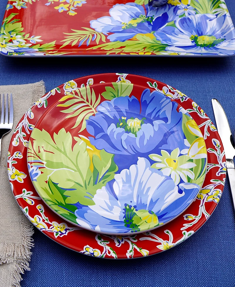 Certified International Blossom Set of 4 Salad Plates