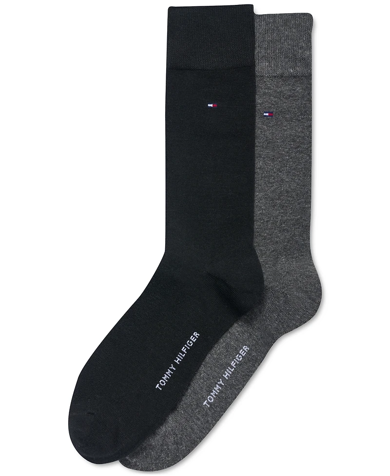Tommy Hilfiger Men's 2-Pack Solid Dress Socks