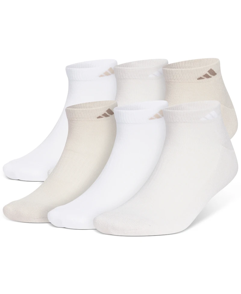 adidas Men's Cushioned Athletic 6-Pack Low Cut Socks