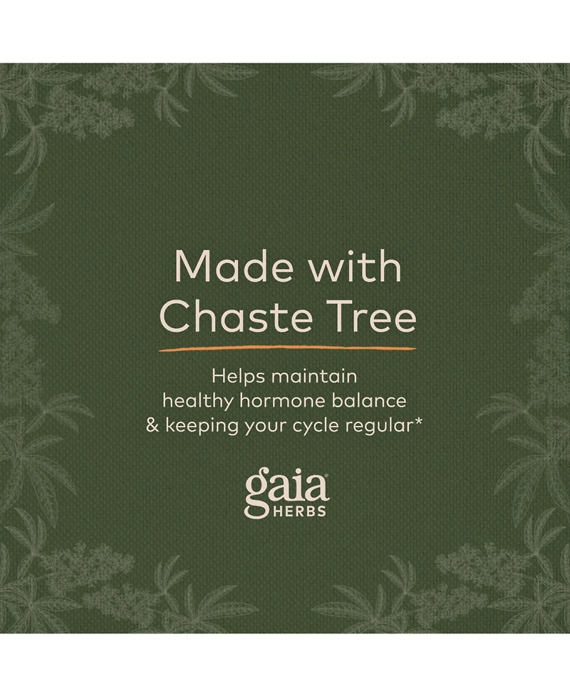 Gaia Herbs Vitex Berry (Chaste Tree) - Supports Hormone Balance & Fertility for Women