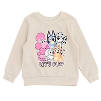 Bluey Little Boys Fleece Sweatshirt and Jogger Pants Outfit Set to