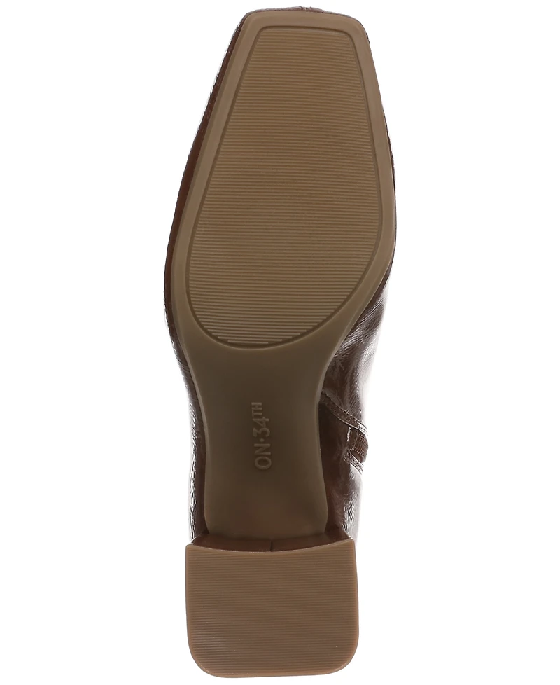 On 34th Margoe Square-Toe Booties, Created for Macy's