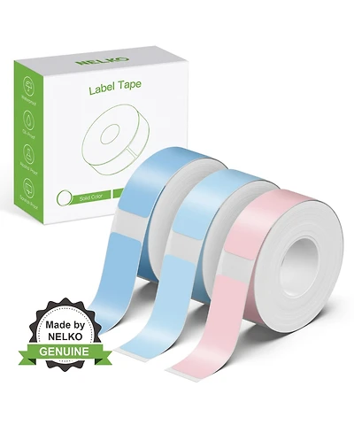 Nelko Genuine P21 Label Maker Tape, Adapted Label Print Paper, 14x40mm (0.55"x1.57"), Standard Laminated Labeling Replacement, Multipurpose of P21, 18