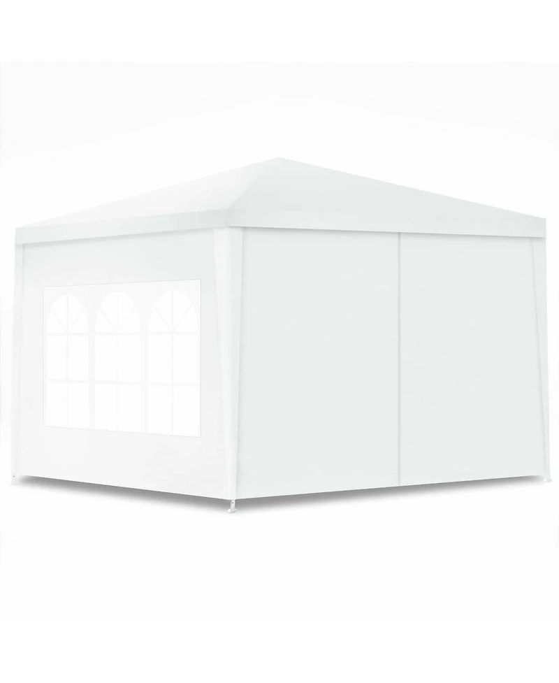 Sugift 10 x 10 Feet Outdoor Side Walls Canopy Tent with 4 Removable Sidewalls