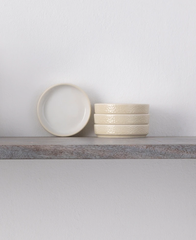 Noritake Colortex Stone Stax Mini Plates, Set of 4