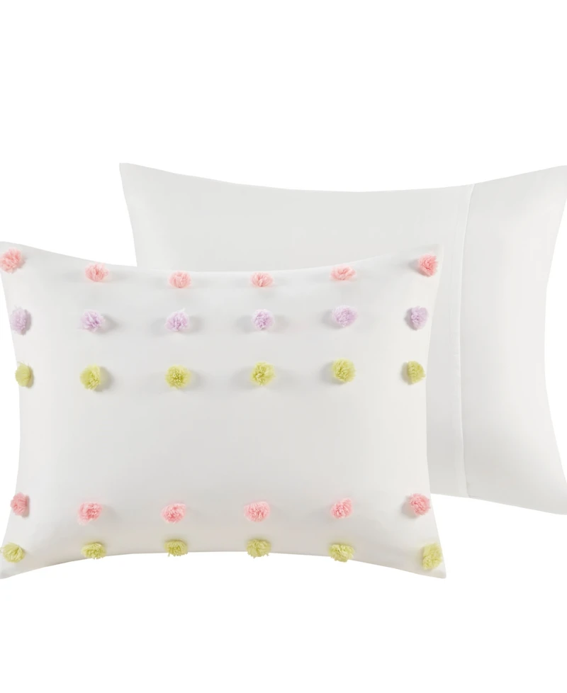 Mi Zone Kids Cora Pompom Clip Jacquard 3-Pc. Comforter Set, Full/Queen