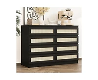 gaomon Dresser for Bedroom with 4 Drawer Dresser, Chest of Drawer with Metal Handle, Sturdy Frame Modern Bedroom Furniture, Wood Dressers with Drawers