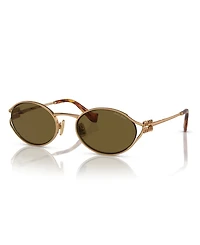 Miu Women's Oval Metal Sunglasses, MU52YS