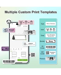 Nelko P21 Genuine Adhesive Pattern with Border Label Paper 14x40mm (0.55"x1.57") 180 Labels/Roll, 3 Roll, for Home Office School Organization, Gift fo