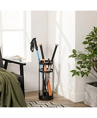 Steel Umbrella Stand for Indoor and Outdoor Use with Stable, Rust-Resistant Design