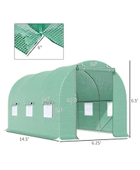 6' x 7' Walk-In Greenhouse for Plant Growing