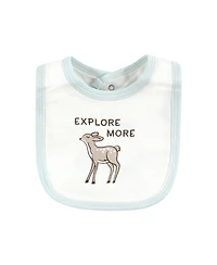 Touched by Nature Unisex Baby Organic Cotton Bibs 5pk, Cutie Pie, One