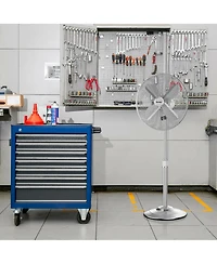 Sugift 18 Inch Metal Adjustable Oscillating Pedestal Fan