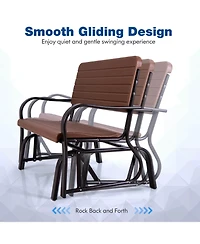 Outdoor Patio Swing Porch Rocker Glider Bench Loveseat Garden Seat Steel