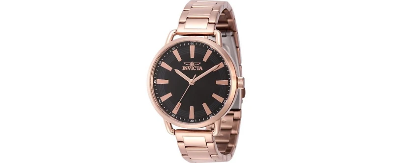 Invicta Women's 46335 Wildflower Quartz 3 Hand Black Dial Watch