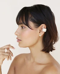 Ettika Crystal Statement Chunky Cuff Earrings