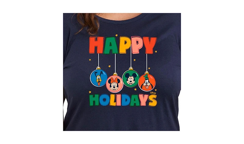 Hybrid Apparel Plus Size Disney Holidays Graphic T-shirt
