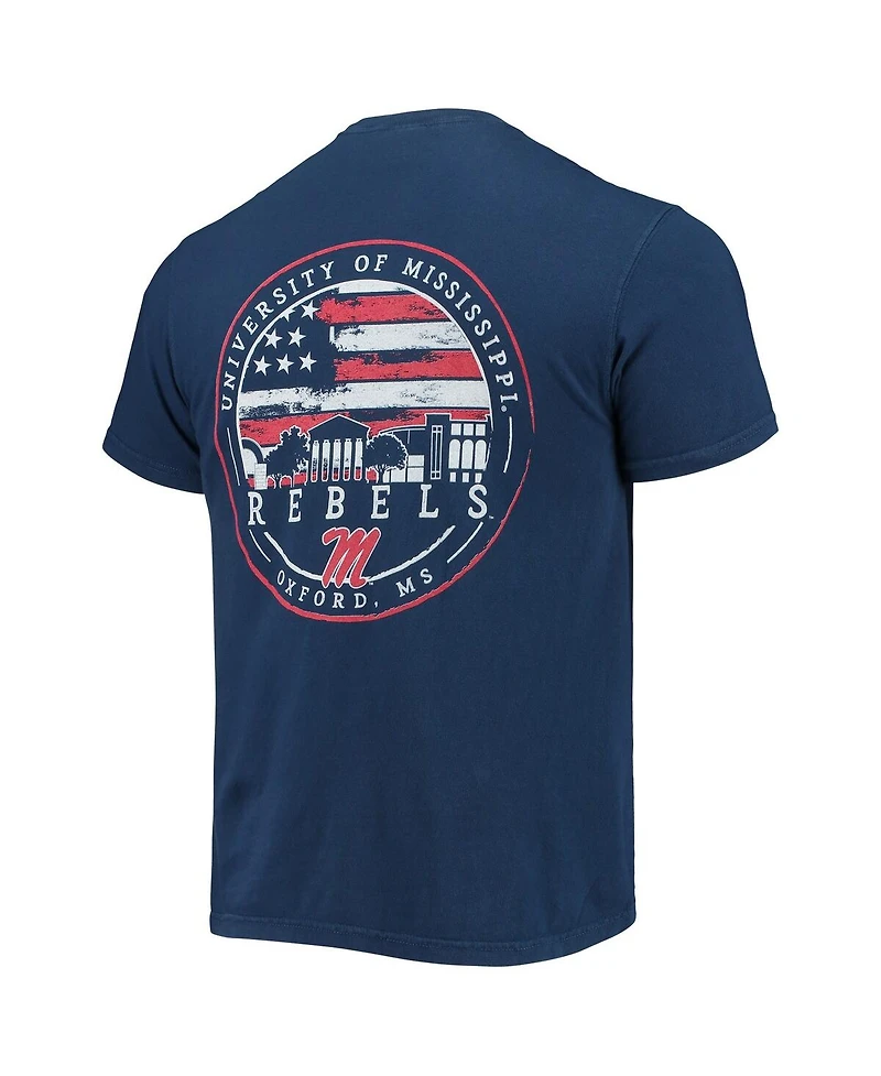 Image One Men's Navy Ole Miss Rebels Campus Americana T-Shirt
