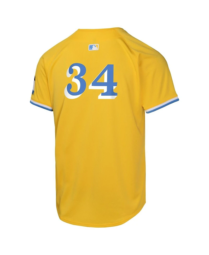Nike Big Boys and Girls David Ortiz Gold Boston Red Sox City Connect Limited Player Jersey