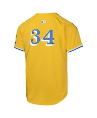 Nike Big Boys and Girls David Ortiz Gold Boston Red Sox City Connect Limited Player Jersey