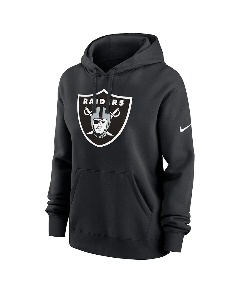 Nike Women's Black Las Vegas Raiders Club Fleece Pullover Hoodie