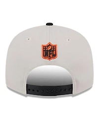 New Era Men's Stone/Black Cincinnati Bengals 2024 Sideline Historic 9FIFTY Snapback Hat