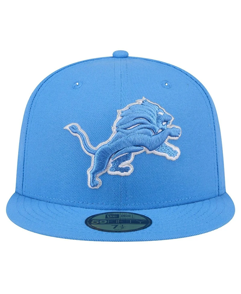 New Era Men's Blue Detroit Lions Omaha 59FIFTY Fitted Hat