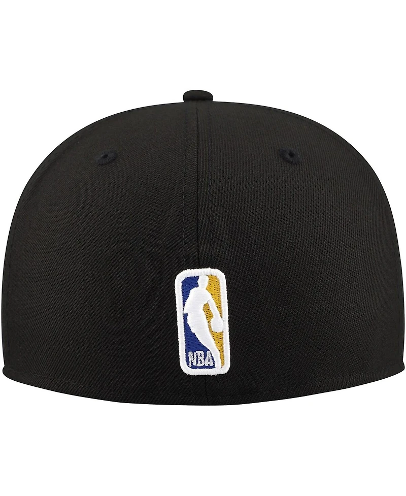 New Era Men's Black Phoenix Suns Blackout Shadow Logo 59FIFTY Fitted Hat
