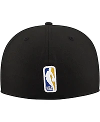 New Era Men's Black Phoenix Suns Blackout Shadow Logo 59FIFTY Fitted Hat