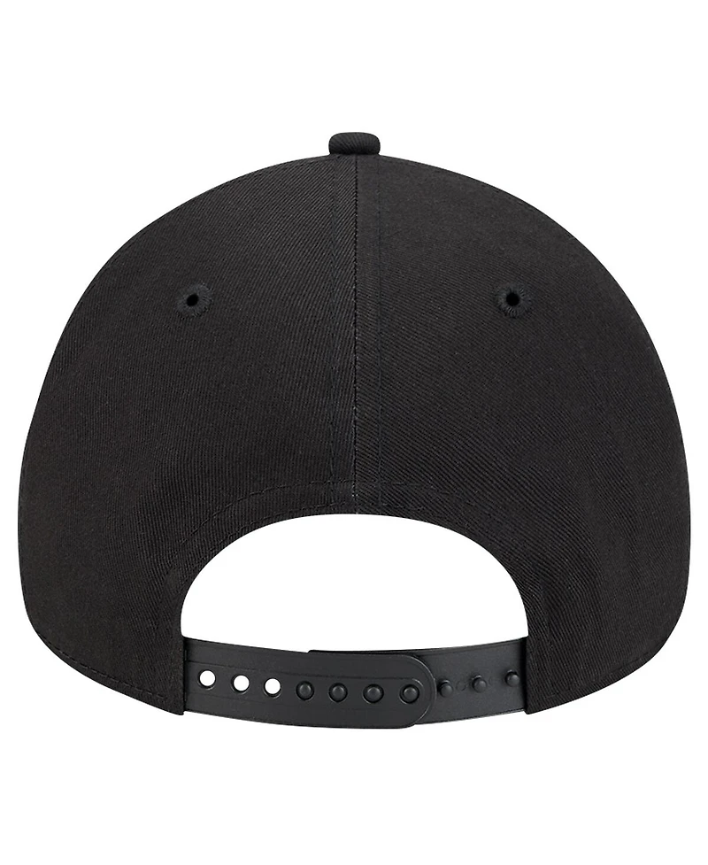 New Era Men's Black Pittsburgh Pirates Tonal Pop 9FORTY A-Frame Adjustable Hat
