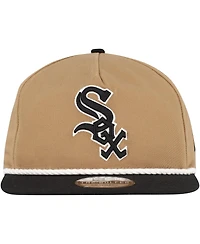 New Era Men's Khaki/Black Chicago White Sox Golfer Snapback Hat