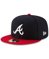 New Era Men's Navy/Red Atlanta Braves National Baseball Hall of Fame 59FIFTY Fitted Hat