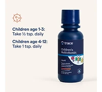Trace Minerals Kid's Multi Liquid Multivitamin Supplement with Vitamin C, Zinc, & Minerals | Supports Healthy Bones and Immunity | Natural Citrus Punc