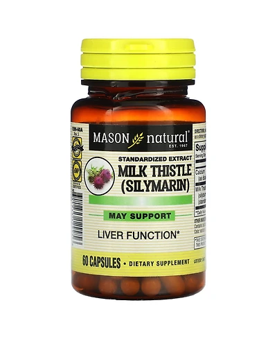 Mason Natural Milk Thistle (Silymarin) Standardized Extract