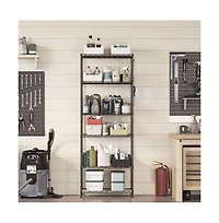 6-Tier Metal Storage Shelf Durable and Versatile Organizer for Home or Office