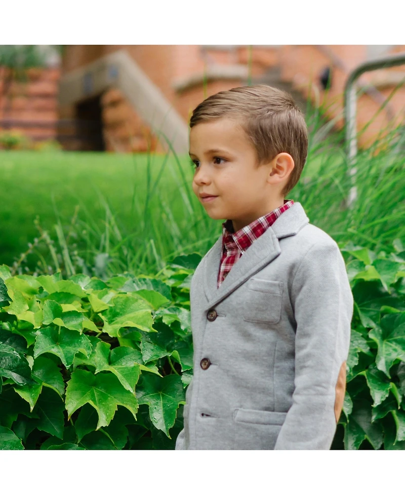 Hope & Henry Baby Boys Fleece Suit Blazer