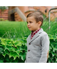Hope & Henry Baby Boys Fleece Suit Blazer
