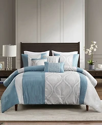 Madison Park Lori Jacquard 6-Pc. Comforter Set, Full/Queen