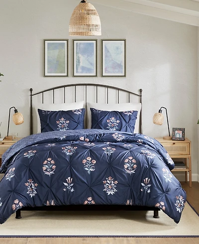 Madison Park Marfa Pintuck 3-Pc. Duvet Cover Set, Full/Queen